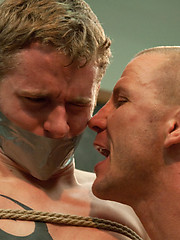 The creepy janitor ties up and fucks a sexy student., Added: 2012-07-04 by Bound Gods