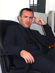 This gay tease can\'t wait to get home from work so he masturbates in the office, Added: 2011-09-05 by With Marcello