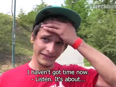 Czech Hunter 46. Czech boy sucking off cock outdoors., Added: 2012-10-01 by Czech Hunter