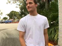 Cute guy stripping outdoors, Added: 2011-09-06 by Out In Public