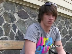 Twink sucks for money, Added: 2013-10-31 by Czech Hunter