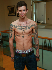 Tall, Lean Straight Young Lad Damian Strips Down!, Added: 2014-01-14 by English Lads