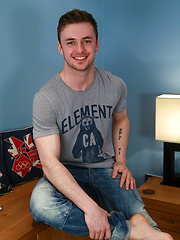 Muscular & Hairy Young Man Briley Shows off his Big Uncut Cock & Explodes Cum Over His Abs!, Added: 2014-12-24 by English Lads