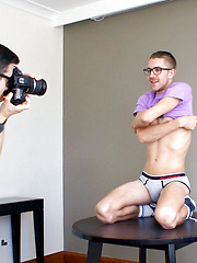 Super Hung Mates - Damien Dyson showing off his fat cock, Added: 2016-10-17 by Bentley Race