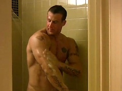Muscle man Tony Cage takes a shower, Added: 2011-12-19 by Dominic Ford