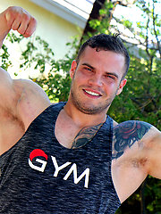 Bodybuilder Buck Carter JERKS His Cock And CUMS, Added: 2017-12-13 by East Boys